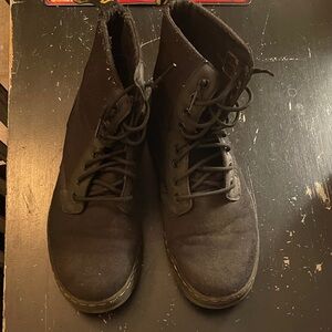 Dr. Martens Black Canvas Men's Boots